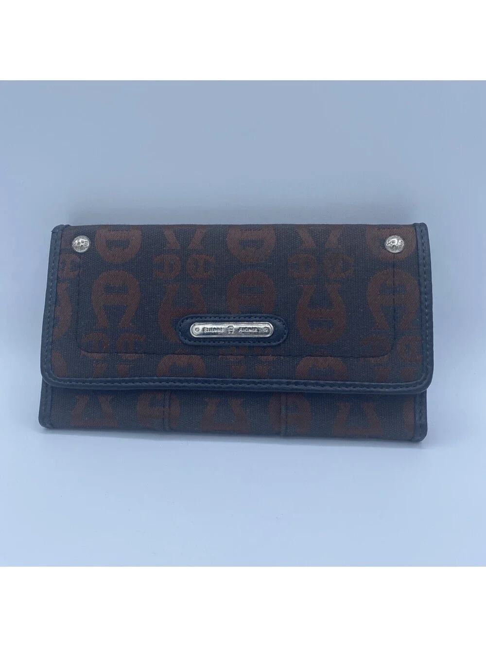 Etienne Aigner Checkbook wallet 7.75 in